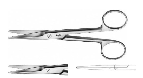 Майо ножиці прямі 140 мм